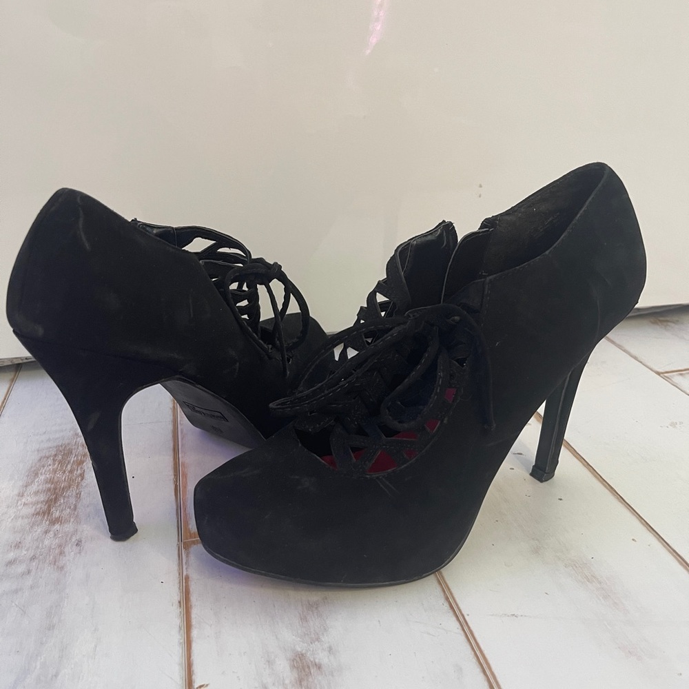 Black Suede Heels